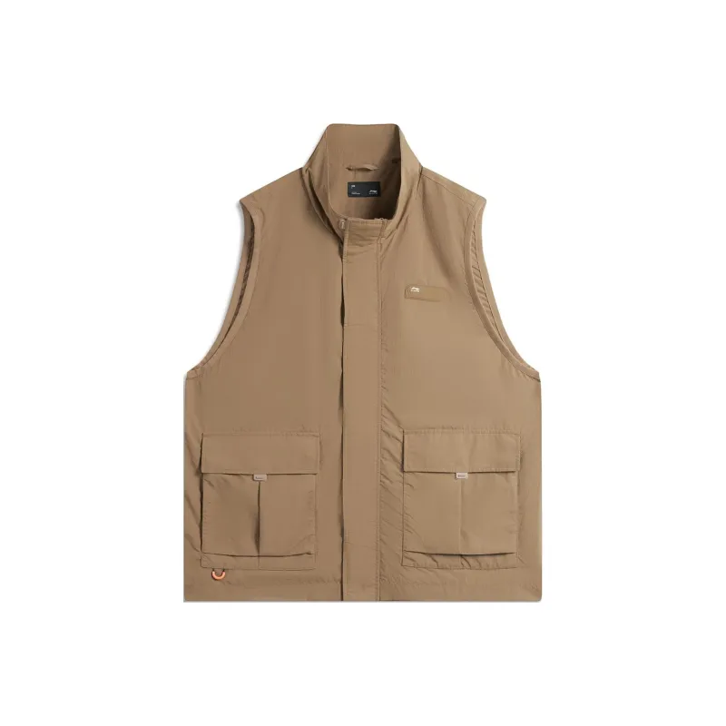 LiNing Sports Life Collection Vest Men's Caramel Brown-0