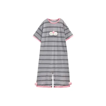 YSO Cool Cat Series Home Onesies Women's Dark Heather Gray