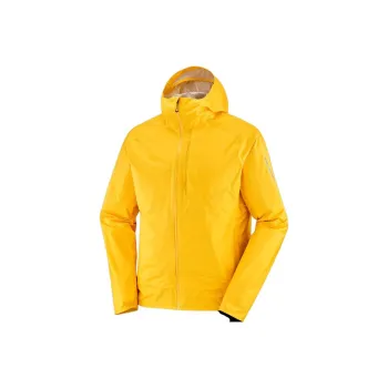 SALOMON Waterproof Windbreaker Jacket Men's Yellow