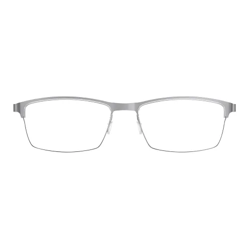 LINDBERG Titanium Rectangular Eyeglass Frames Unisex Silver/Black