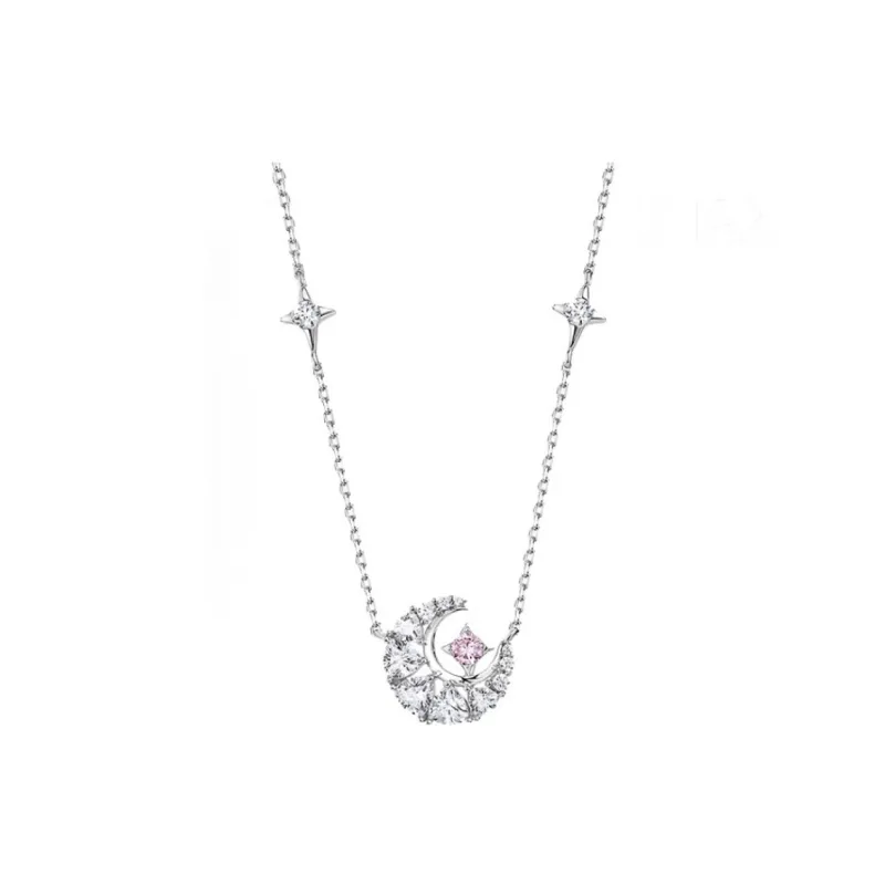 VEODO S925 Silver Necklaces Women's Silver-5