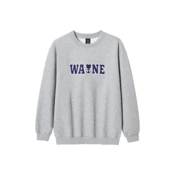 WAYNEXZAVIER Sweatshirts Men Light Heather Gray