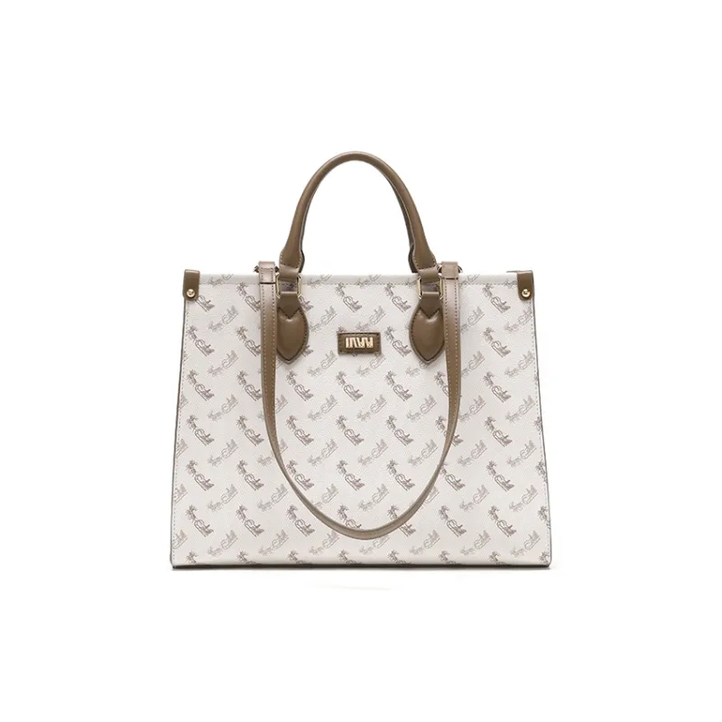 SEPTWOLVES PVC One Shoulder Handbag Women's Brown-0
