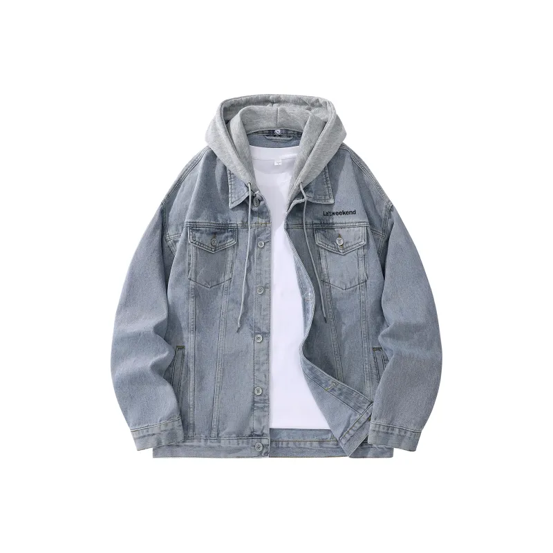 LA'T.WEEKEND Fall Denim Jackets Unisex-4