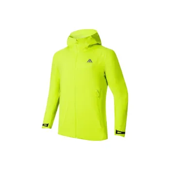 Anta Windproof Windbreaker Jacket Unisex Signed Yellow