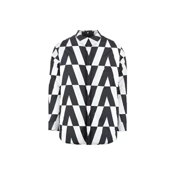 Valentino Mens Reversible Logoed Nylon Down Jacket Black