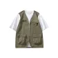 Army Green+White T-Shirt