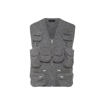 PRADA Vests Men Gray