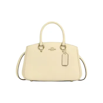 COACH Pearl Leather One Shoulder Handbag Tubas Women's Yellow