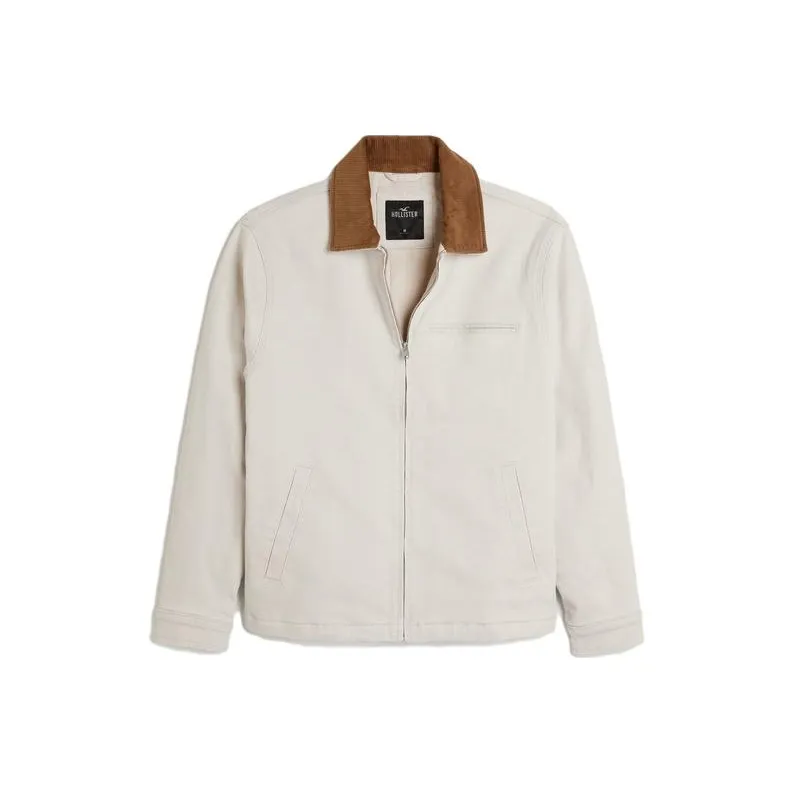 Hollister Jackets Men Cream-0
