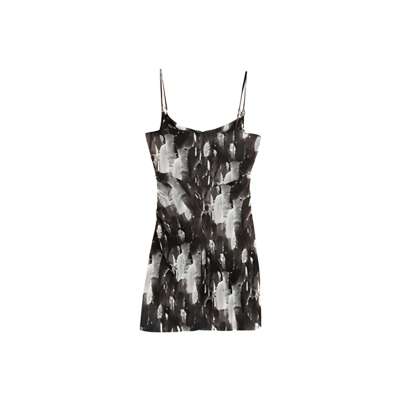 Bebe SS24 Slip Dresses Women's Black White-1