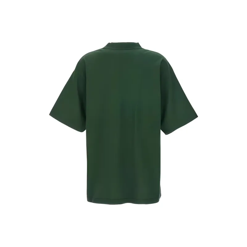 Balenciaga Drop Shoulder Sleeve T-Shirt Regular Fit Women's Green-1