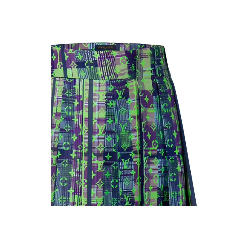 LOUIS VUITTON Casual Long Skirt Men's Green-1