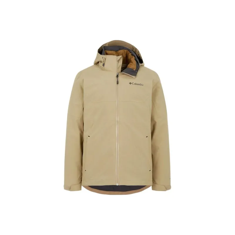 Columbia Waterproof And Breathable Windbreaker Jacket Men's Khaki-0