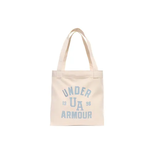 Under Armour Cotton Tote Bag, Shopping Bag, Handbag, Shoulder Bag Women's Beige & Light Blue