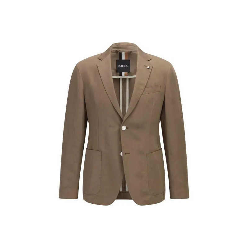 HUGO BOSS Business Suit Coat Men's Khaki-0