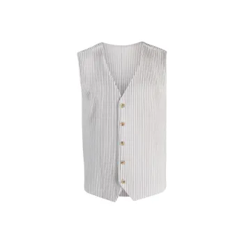 Homme Plissé Issey Miyake Plissé effect V neck Waistcoat