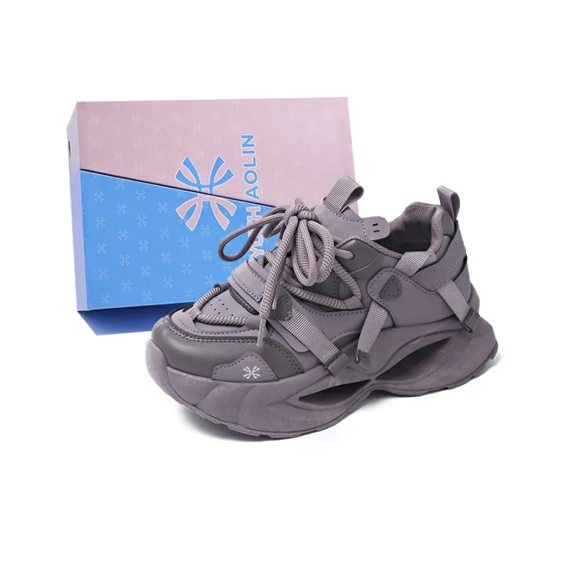 YUZHAOLIN Anti-Slip And Wear-Resistant Height Increasing Low-Top Chunky Sneakers Women's-13