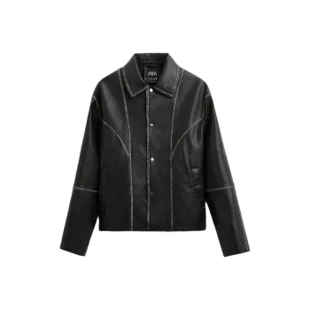 ZARA Jackets Men Black