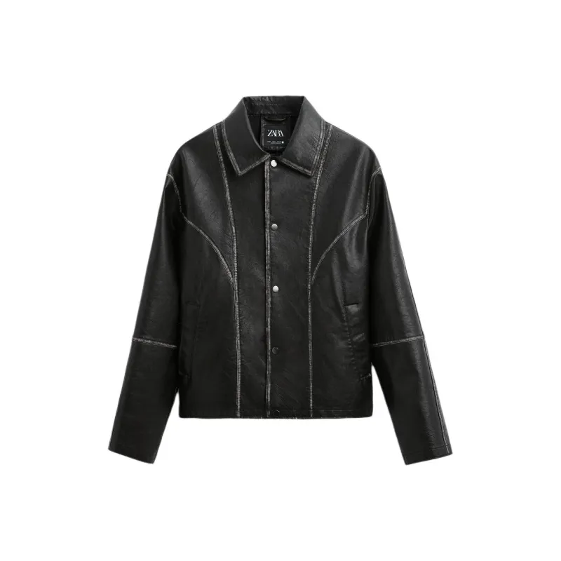 ZARA Jackets Men Black-0