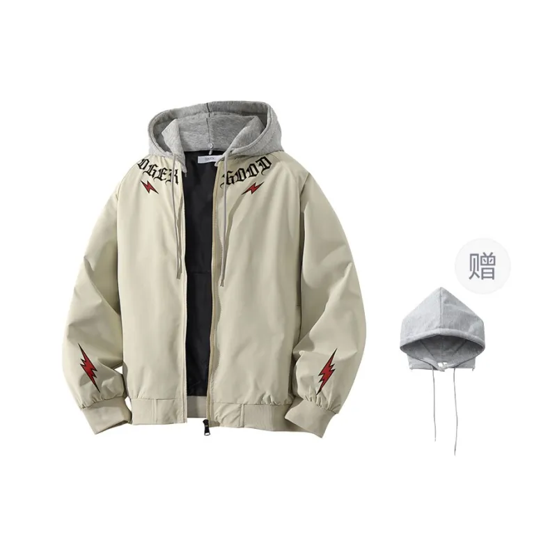 OGEK Jacket Unisex Black Includes Gray Hats & Caps Detachable-2