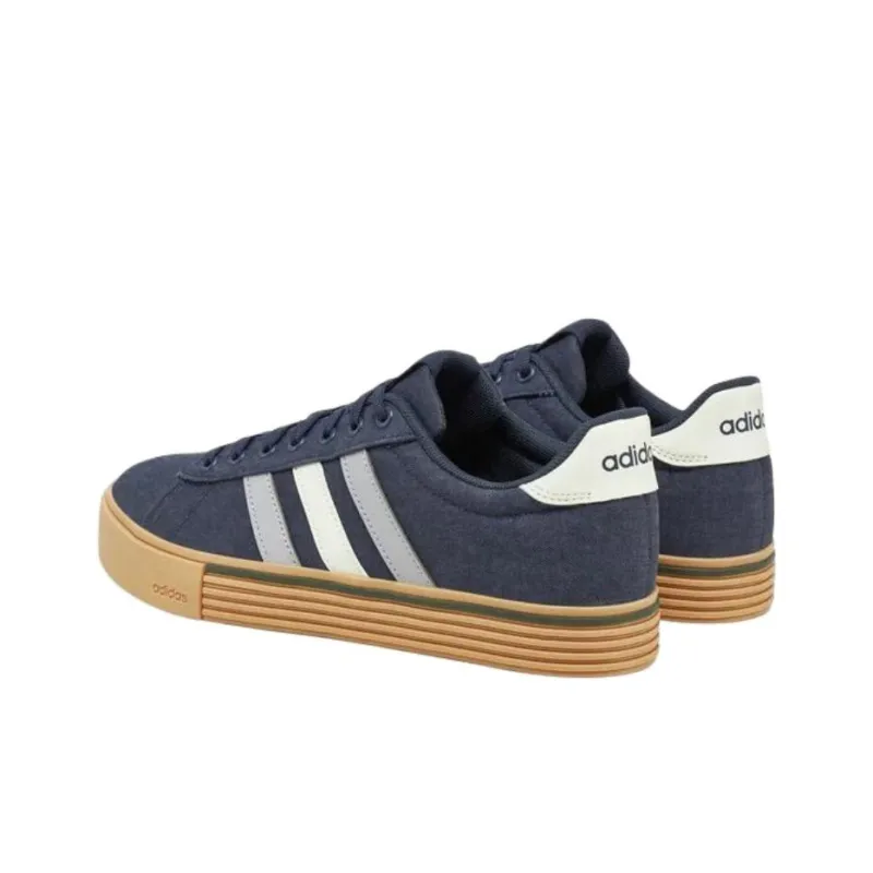 Adidas Daily 4.0 Anti Slip Wear Resistant Low Top Skateboard Shoes Unisex Blue White-2