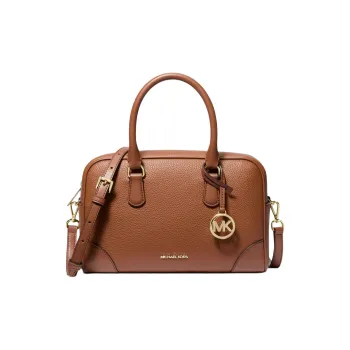 MICHAEL KORS Cow Leather With Artificial Leather Shoulder Bag, Crossbody Bag, Handbag Medium Size Women's Leather Brown