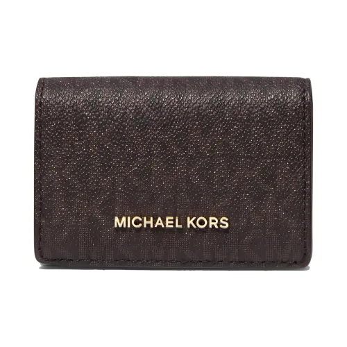 MICHAEL KORS Hudson Cow Leather Wallet, Card Holder Mens Black