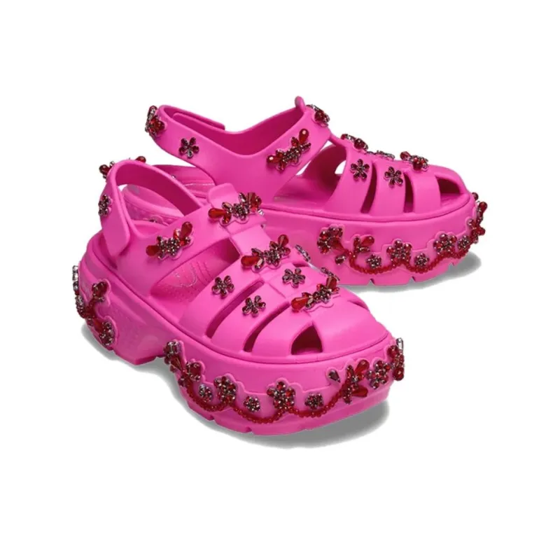 Crocs Stomp Fisherman Clog Simone Rocha Electric Pink-3