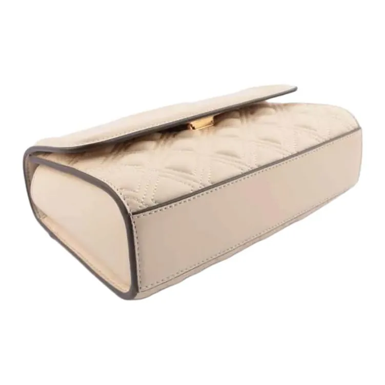 TORY BURCH Fleming Lambskin Shoulder Bag Women's Beige-4