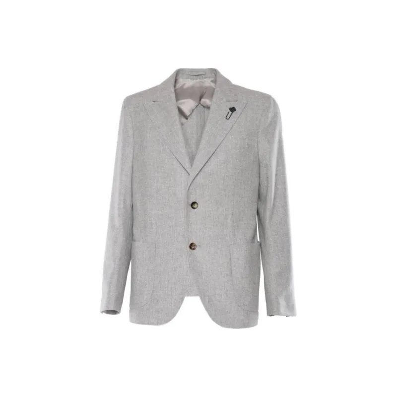 LARDINI Brooch detail Blazer-0