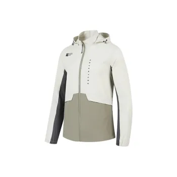 QIAODAN Windproof Windbreaker Jacket Men's Crescent Moon/Misty Pine Green