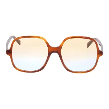 CELINE Square Sunglasses Women's Brown