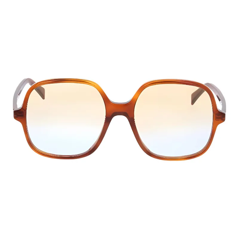 CELINE Square Sunglasses Women's Brown-0