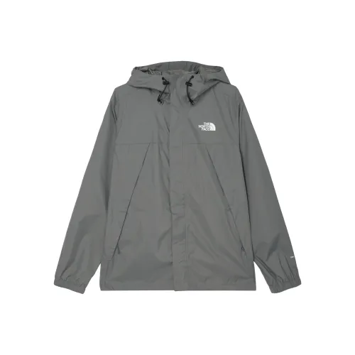 The North Face Overalls Outdoor Hiking Water Resistant Windproof Breathable Windbreaker Jacket Men's Gray
