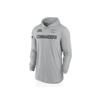 Nike Washington Commanders Salute To Service Edge Mascot Lockup Men's Nike Dri-FIT Nfl Long-Sleeve Hooded Top