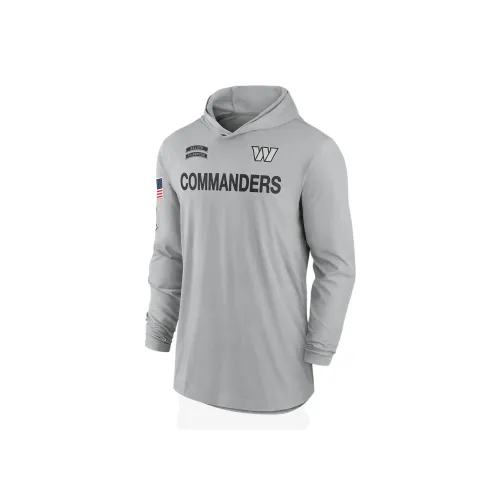 Nike Washington Commanders Salute To Service Edge Mascot Lockup Men's Nike Dri-FIT Nfl Long-Sleeve Hooded Top
