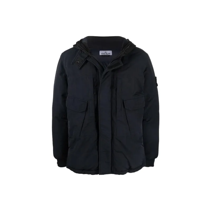 STONE ISLAND Down Jacket Men's Black-0