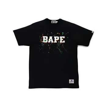 A BATHING APE Paint Splatter Tee