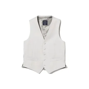 Beams Vests Men Silver