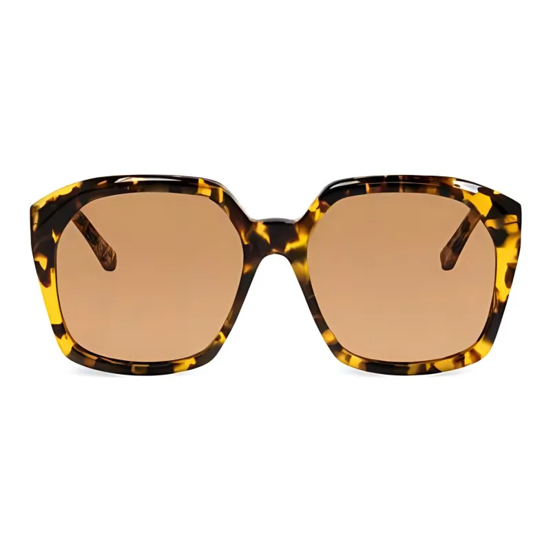 Chloe Acetate Square Sunglasses Kids' Brown-1