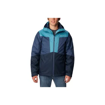 Columbia Waterproof And Breathable Windproof Windbreaker Jacket Men's Marine Blue