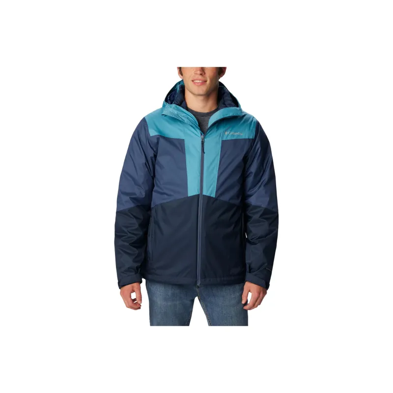 Columbia Waterproof And Breathable Windproof Windbreaker Jacket Men's Marine Blue-0