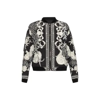 VERSACE Barocco Sea Reversible Zipped Bomber Jacket