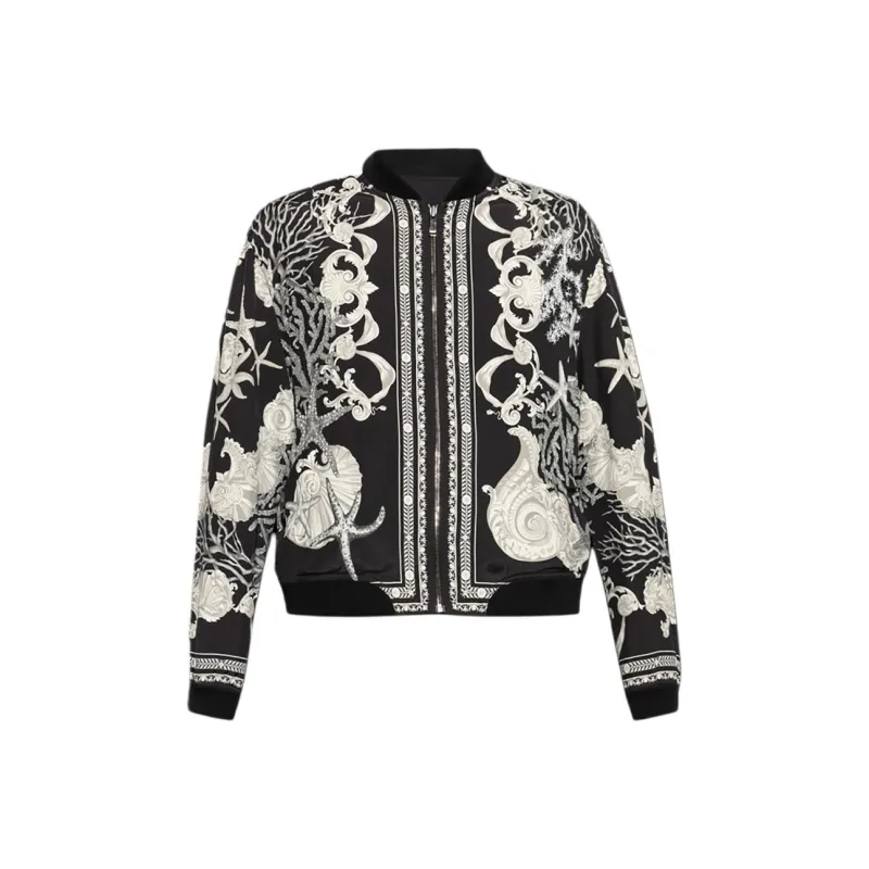 VERSACE Barocco Sea Reversible Zipped Bomber Jacket-0