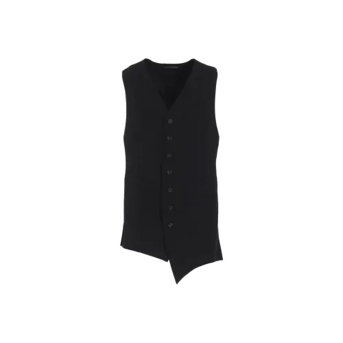 Yohji Yamamoto Pour Homme 블랙 남성 조끼