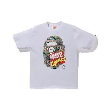 A BATHING APE X Marvel Comics Ape Head Tee