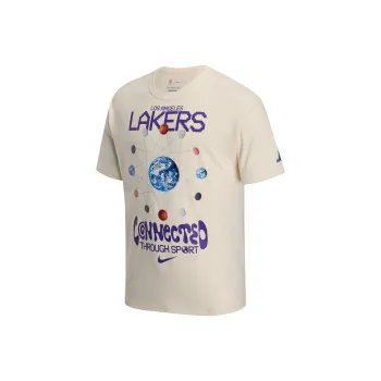 Nike x NBA Los Angeles Lakers Courtside SS25 T Shirt Men's Solid Color