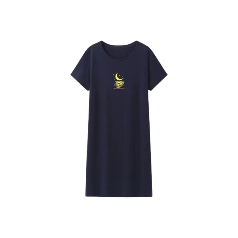 THREEGUN Nightgown Women's Twilight Shadow Blue-0