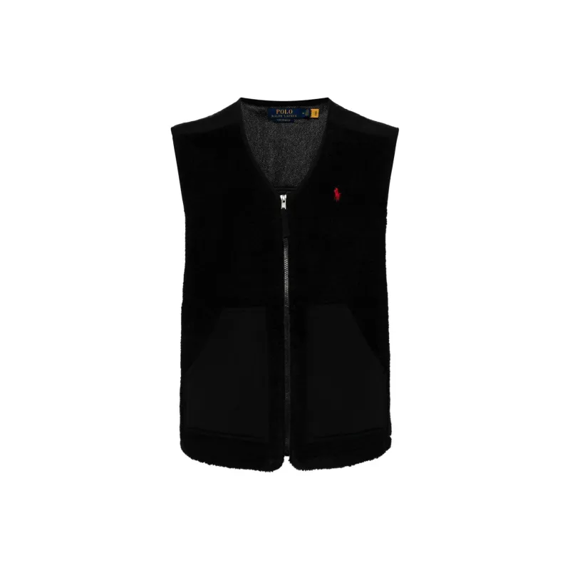 Polo Ralph Lauren Logo embroidered Faux shearling Gilet-0